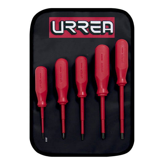 Juego de 5 destornilladores rojos 1000 V, combinados, 9700C Urrea