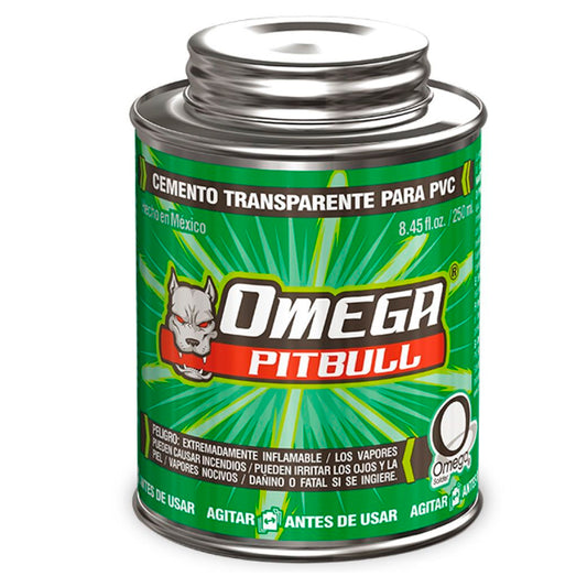 Cemento P/Pvc Verde 250 Ml Omega Pitbull