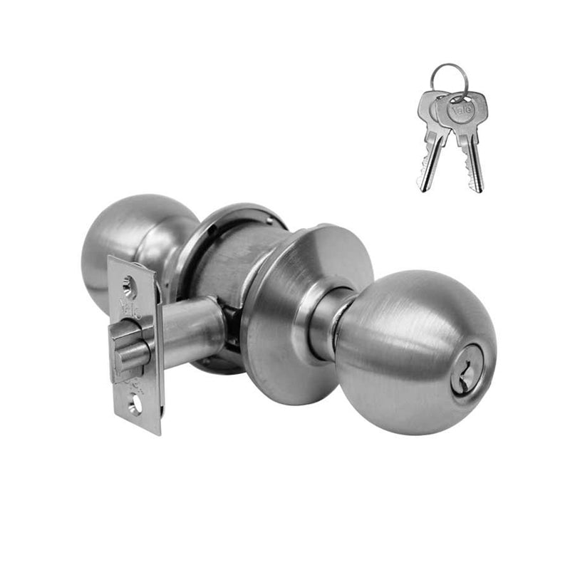 Perilla Yale Ball Entrada Cromo Mate Mx80049