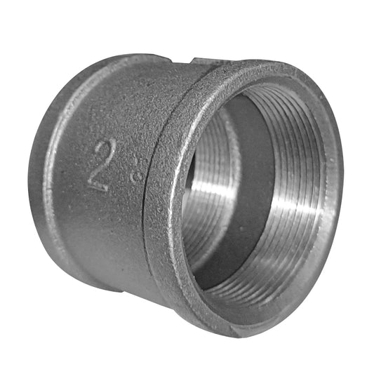 Cople De 3/4" Galvanizado Con Costilla Roscado