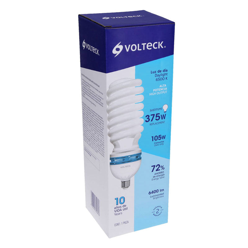 Lámpara espiral T5 105 W alta potencia luz de día, 47101 Volteck F 105EC