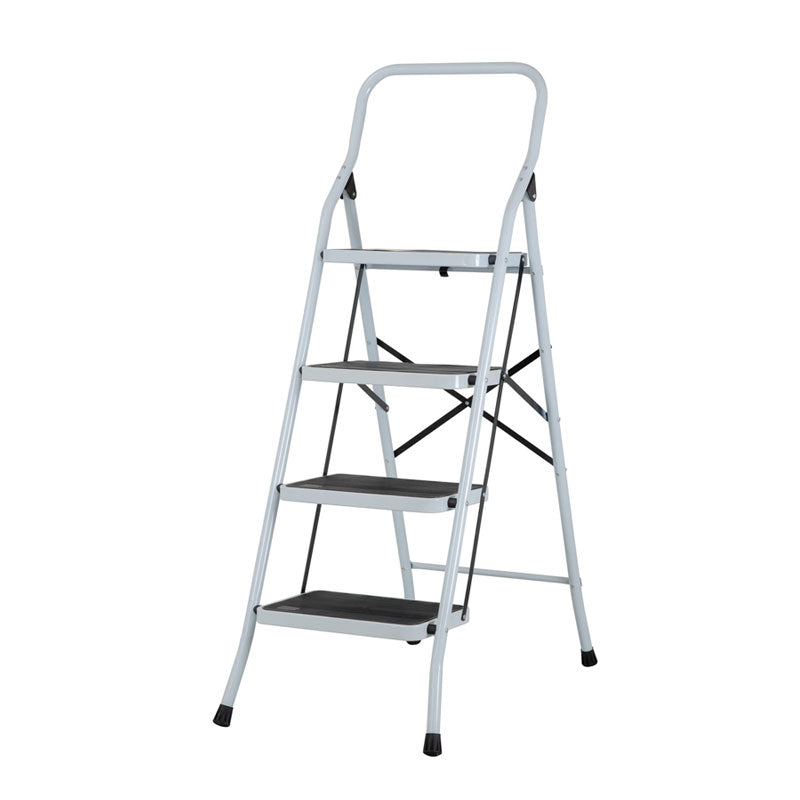 Escalera tubular plegable de 4 peldaños, 24122 Pretul ESTU4P