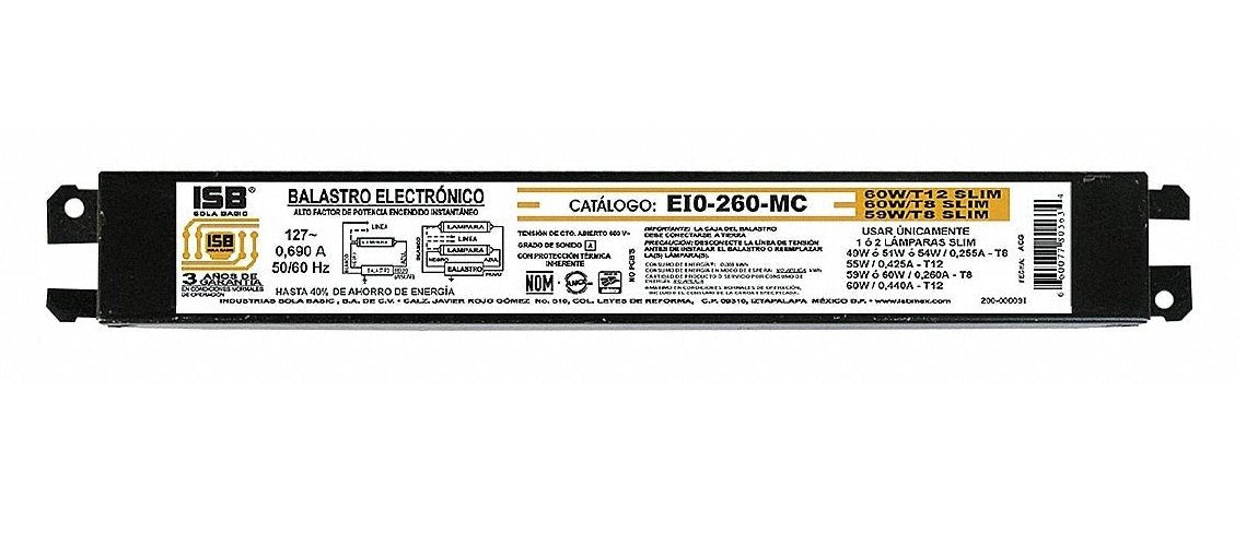 Balastra Eio260Mc (2X74/1X74/1X75/2X75) 127V - Tool Ferreterías / Ferretodo - Herramientas y material de construcción.