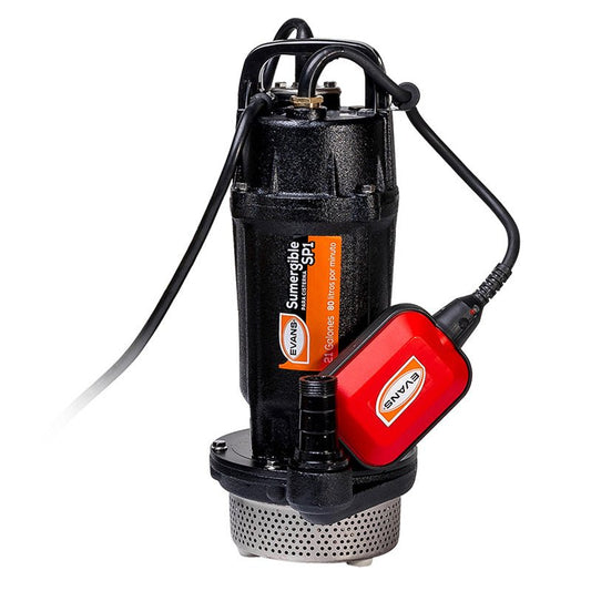 Bomba Sumergible Monofásica De 1/2 Hp 127 V Para Agua Limpia Sp1Me050H Evans - Tool Ferreterías / Ferretodo - Herramientas y material de construcción.