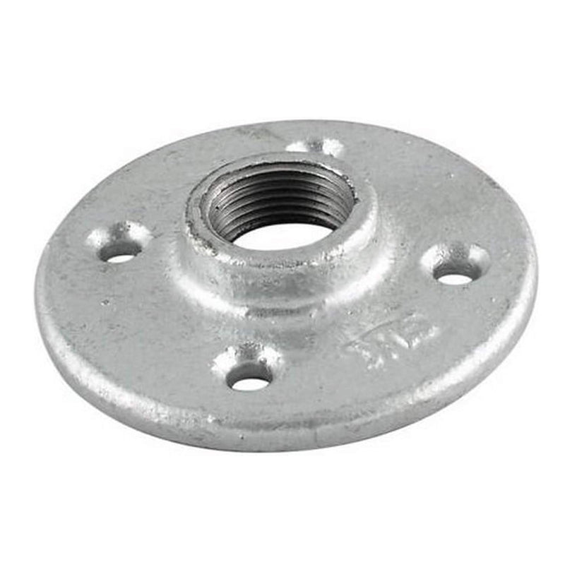 Brida Piso 1/2" Galvanizado Roscada - Tool Ferreterías / Ferretodo - Herramientas y material de construcción.