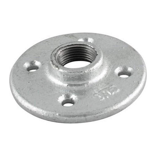 Brida Piso 1/2" Galvanizado Roscada - Tool Ferreterías / Ferretodo - Herramientas y material de construcción.