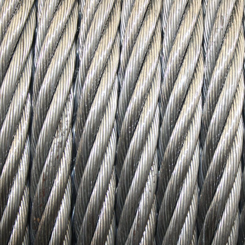 Cable De Acero Galvanizado Alma De Acero De 1/4" 6 X 19 - Tool Ferreterías / Ferretodo - Herramientas y material de construcción.