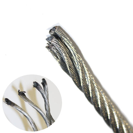 Cable De Acero Galvanizado Alma De Acero De 1/4" 6 X 19 - Tool Ferreterías / Ferretodo - Herramientas y material de construcción.