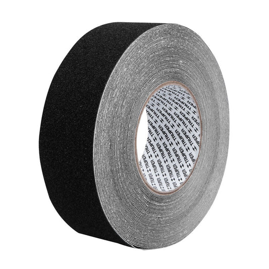 Cinta antiderrapante negra de 18 mm x 50 mm con abrasivo, 101444 Truper CIA 218N - Tool Ferreterías / Ferretodo - Herramientas y material de construcción.