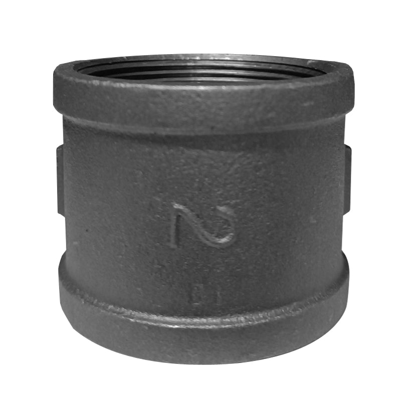 Cople De 1/2" Negro Con Costilla Roscado - Tool Ferreterías / Ferretodo - Herramientas y material de construcción.