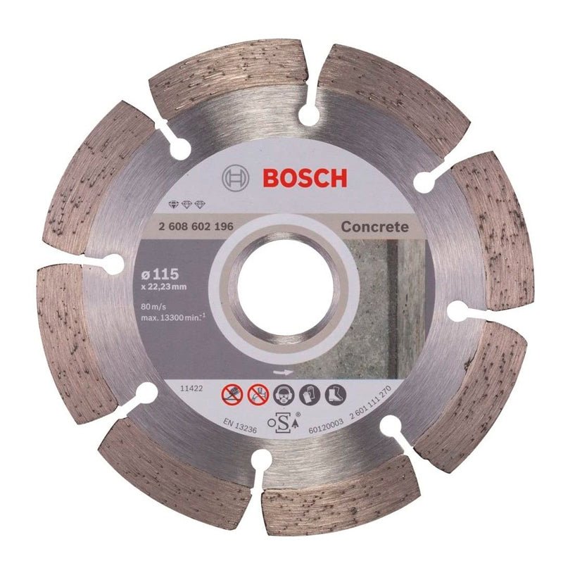 Disco Bosch Segmentado Std Concrete 115 Mm - Tool Ferreterías / Ferretodo - Herramientas y material de construcción.