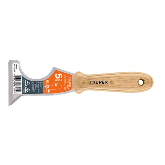 Espátula 2 1/2" De 5 Usos Con Mango De Madera, Truper - Tool Ferreterías / Ferretodo - Herramientas y material de construcción.