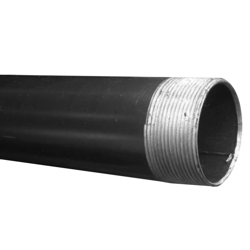 Tubo Negro De 3/8" Cédula 40 Con Cuerda Corrida