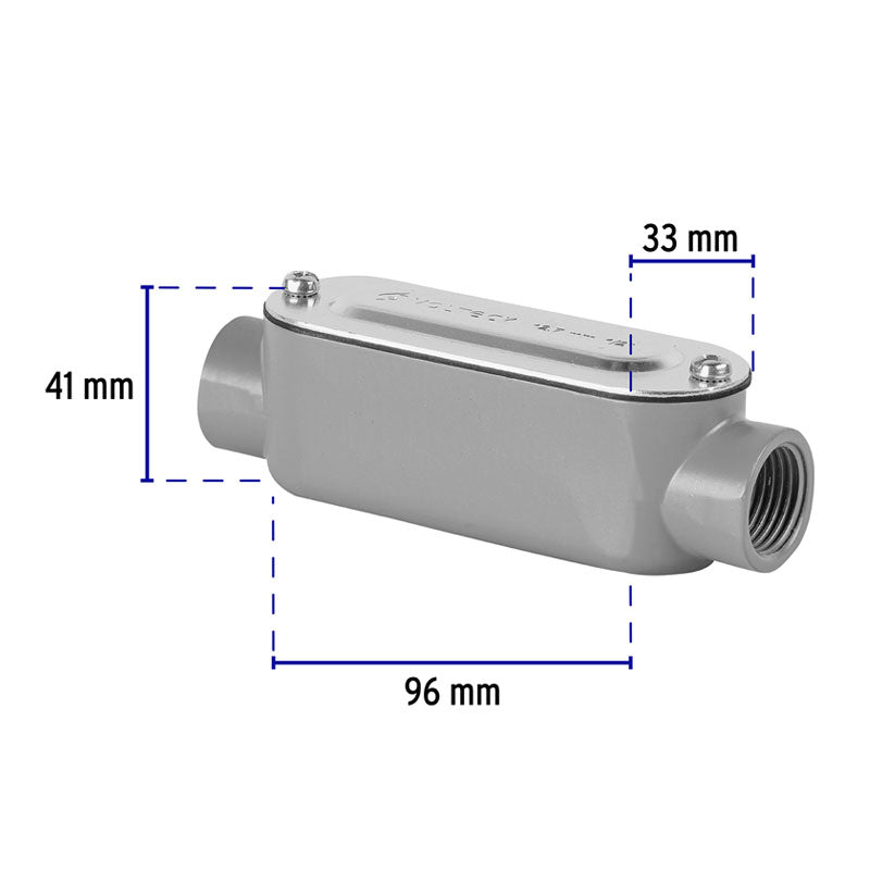 Condulet 3/4" Conexión Tipo T, Volteck