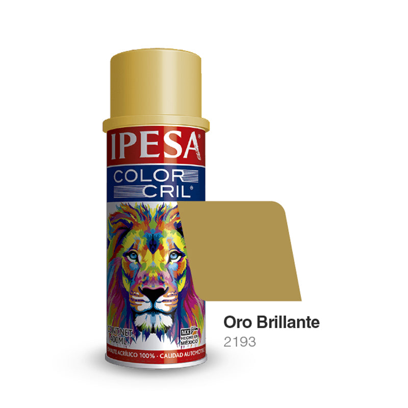 Pintura En Aerosol Color Oro Brillante