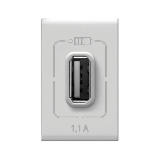 Cargador Usb De 1 Modulo Color Blanco Fza21 Forza