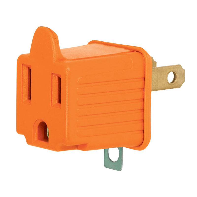 Adaptador 3 A 2, Naranja, A Granel, Volteck