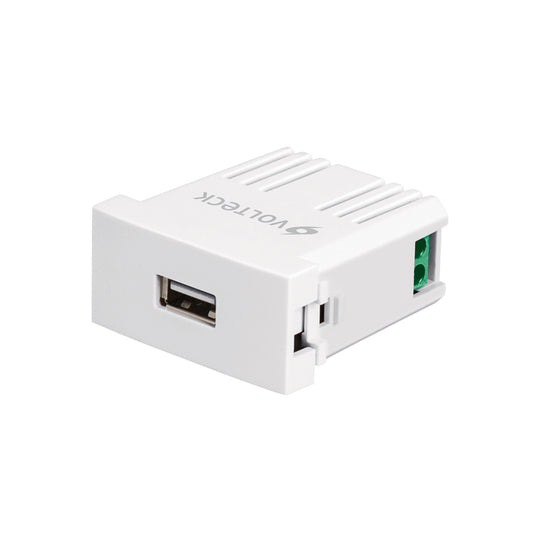 Cargador Usb A La Pared 2.1A Línea Oslo Color Blanco Volteck