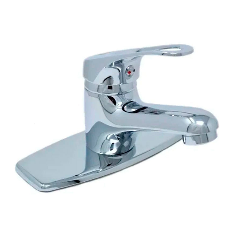 Monomando Para Lavabo Pavía Cromo Rrnr Metalflu 4431