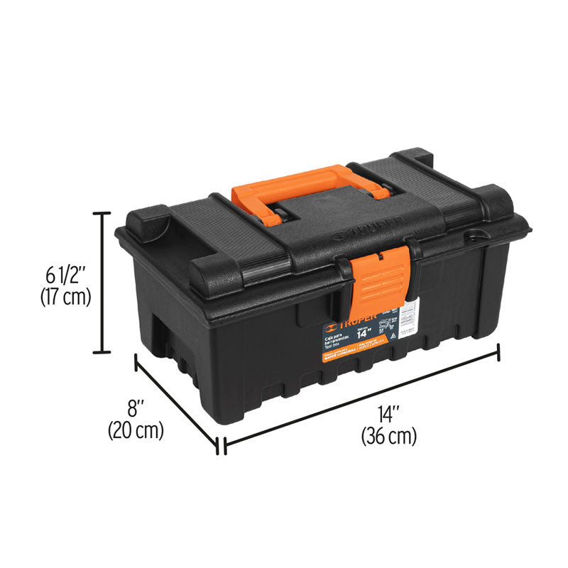 Caja Para Herramienta De 14" Sin Compartimentos, Truper