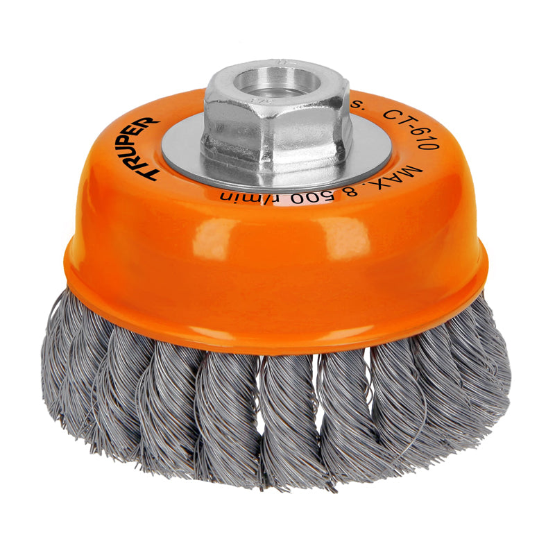 Carda Copa De 4" Con Alambre Trenzado Fino Ct610 Truper 14187