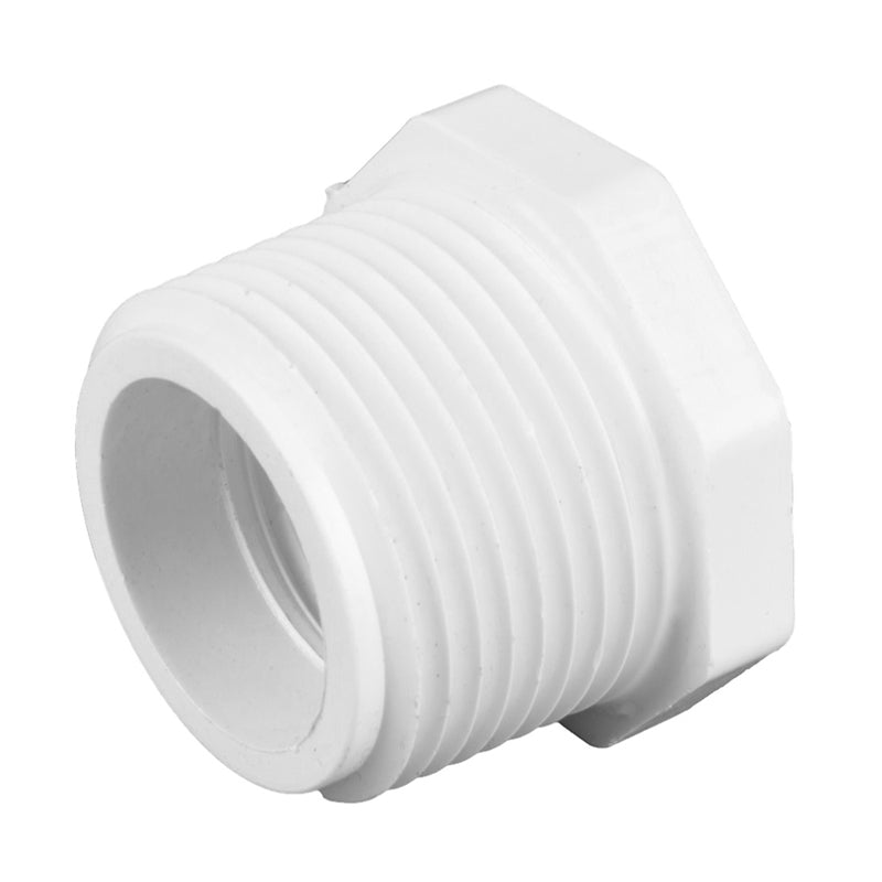 Reducción Bushing De Pvc Roscada De 2" A 1" C40