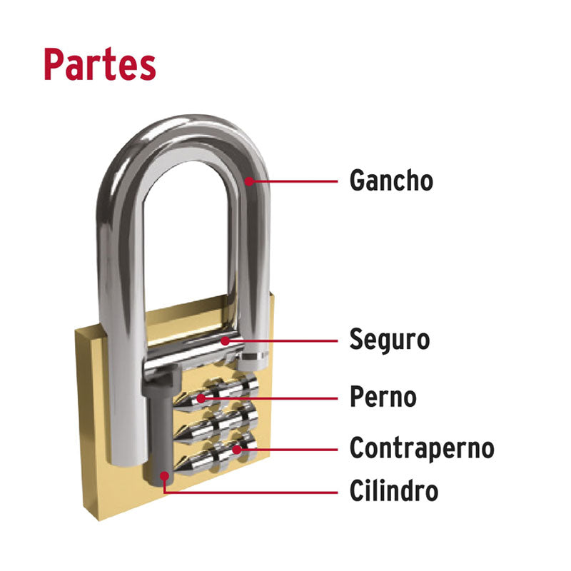 Blíster Con 2 Candados De Latón De 25Mm Con Gancho Largo