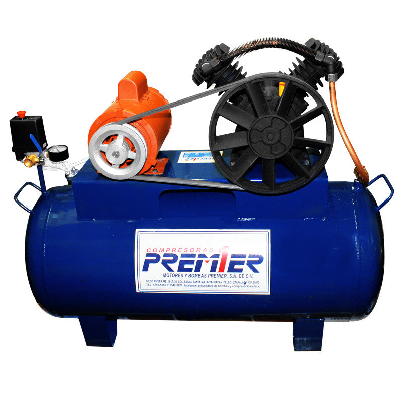 Compresor 3/4 Hp C/Tanque 60 Lt 100 Psi Premier