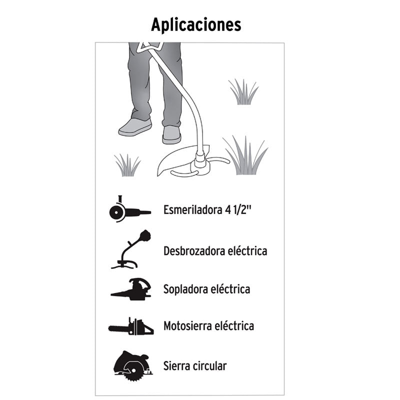 Extensión Eléctrica Uso Rudo 30 M 2X16 Awg Para 1 Clavija, Volteck