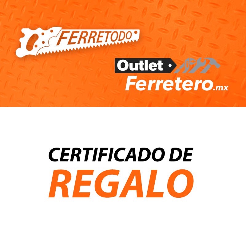 Certificado de Regalo - Tool Ferreterías / Ferretodo - Herramientas y material de construcción.